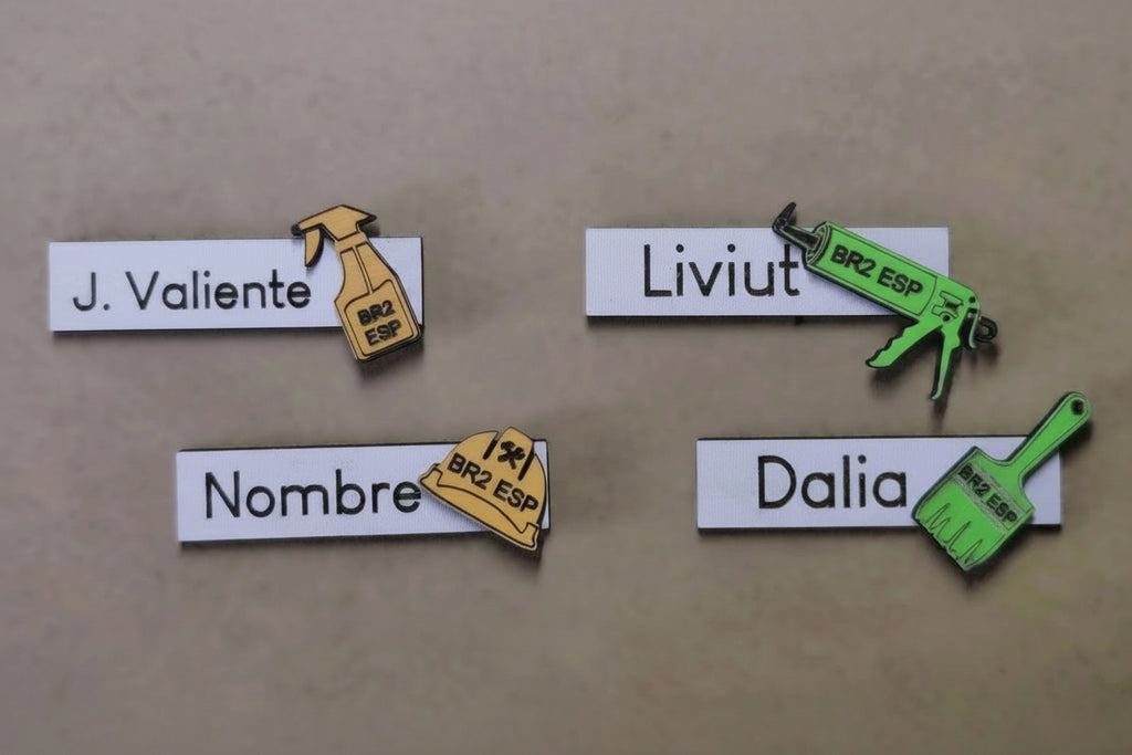 Chapa Identificativa con Nombre - Casco LDC