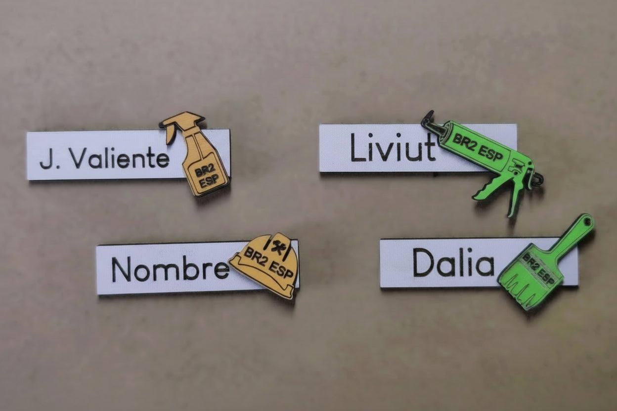 Chapa Identificativa con Nombre - Casco LDC