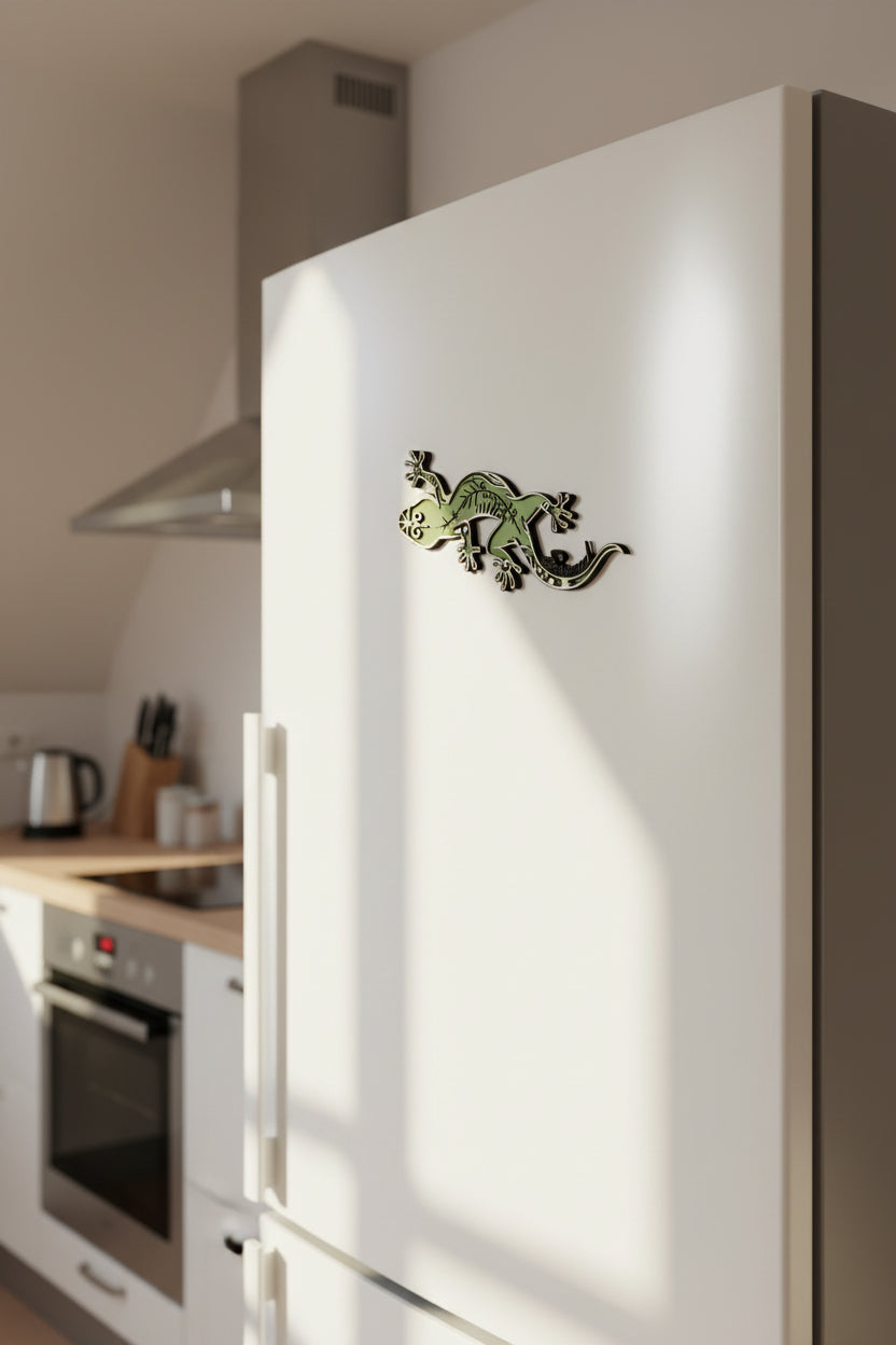 Imán de Nevera Lagarto Personalizado con Nombre