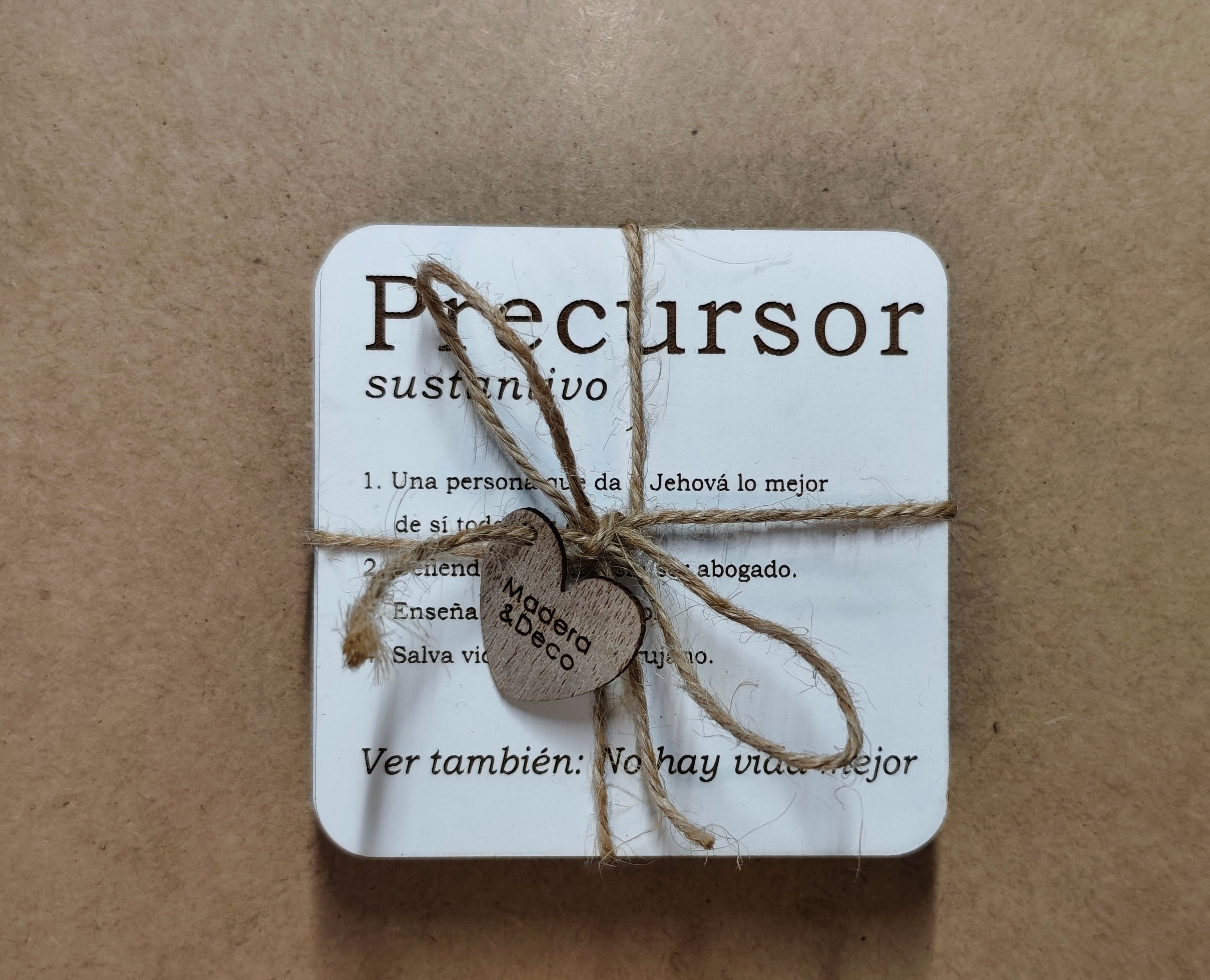 Posavasos Personalizado Estilo Diccionario - Set de 4