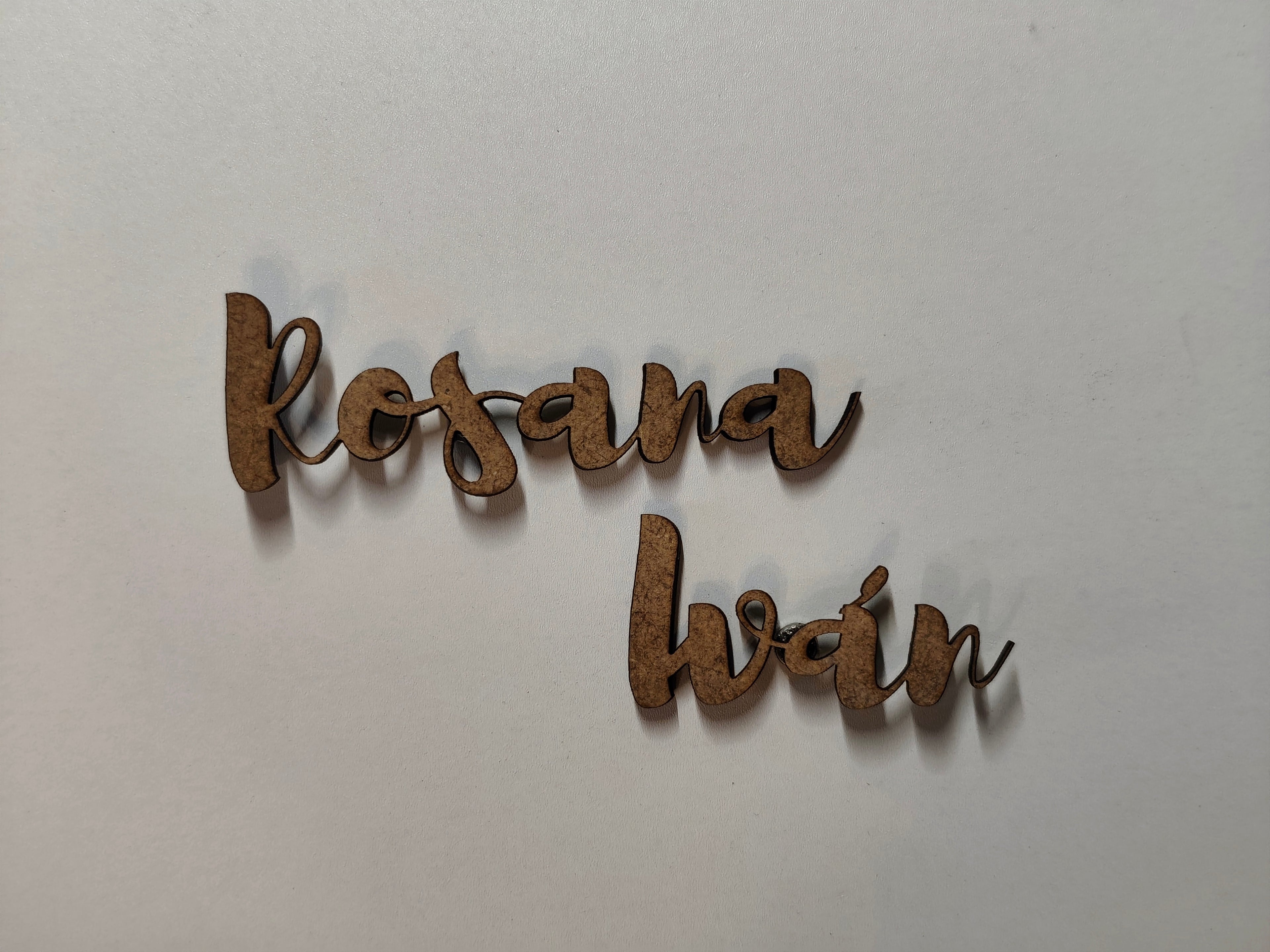 Imán con Nombre Tipo Letterig