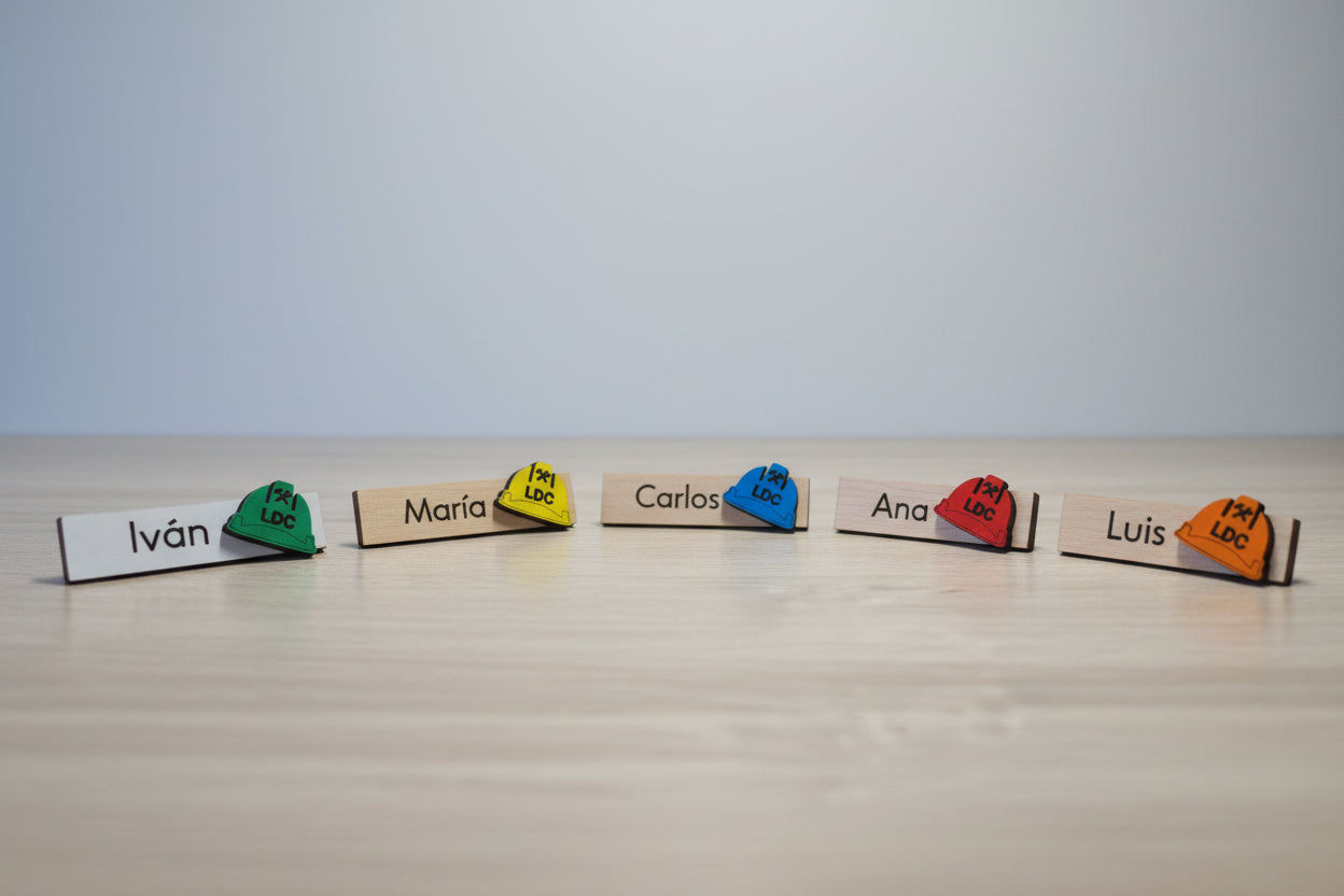 Chapa Identificativa con Nombre - Casco LDC