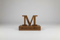 Inicial Personalizada en madera natural para decorar