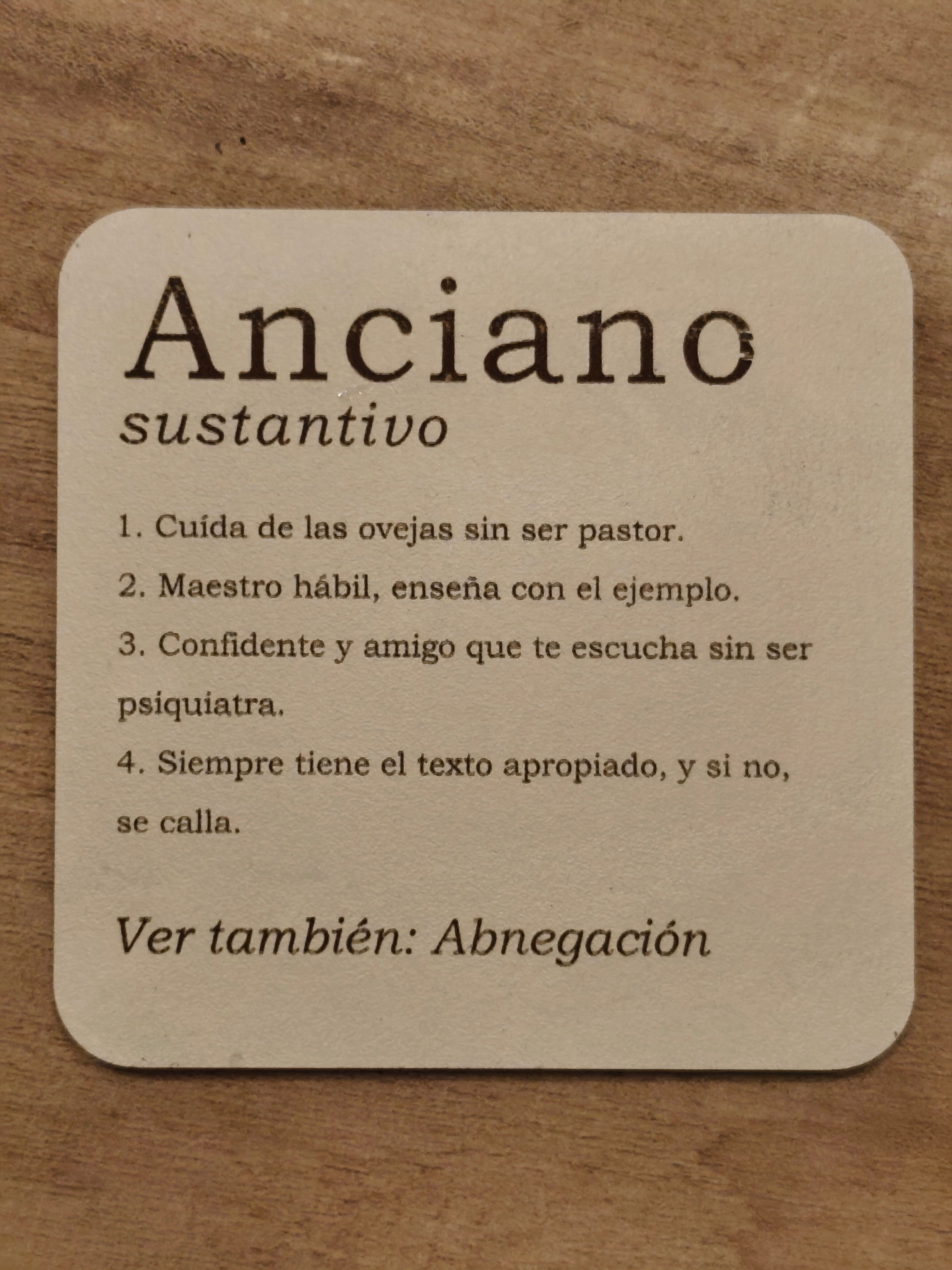 Posavasos Personalizado JW Estilo Diccionario - Set de 4 (Copia)