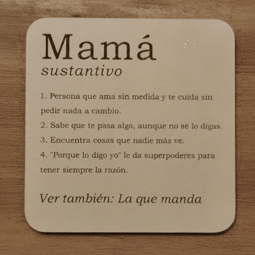 Posavasos Personalizado Estilo Diccionario - Set de 4