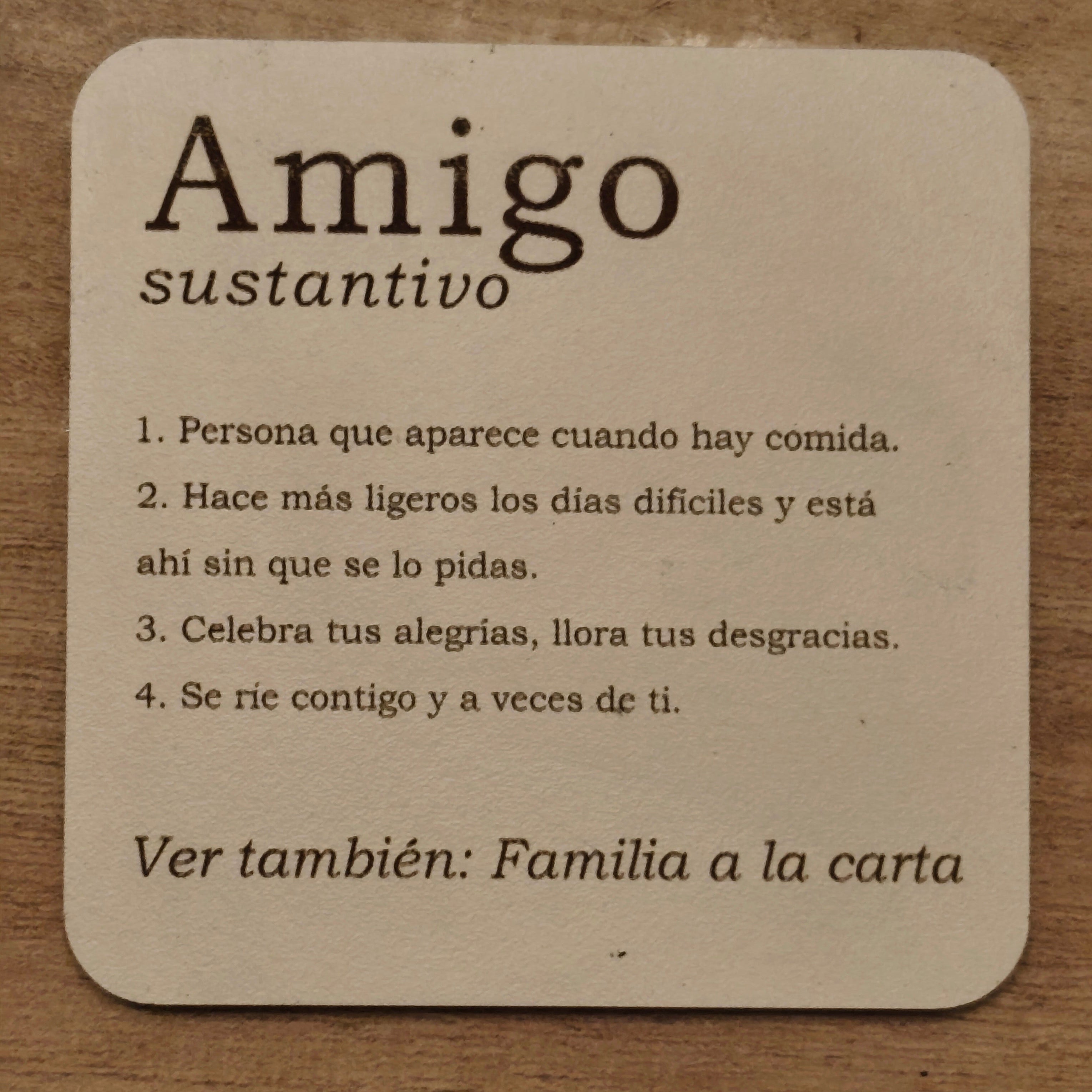 Posavasos Personalizado JW Estilo Diccionario - Set de 4 (Copia)